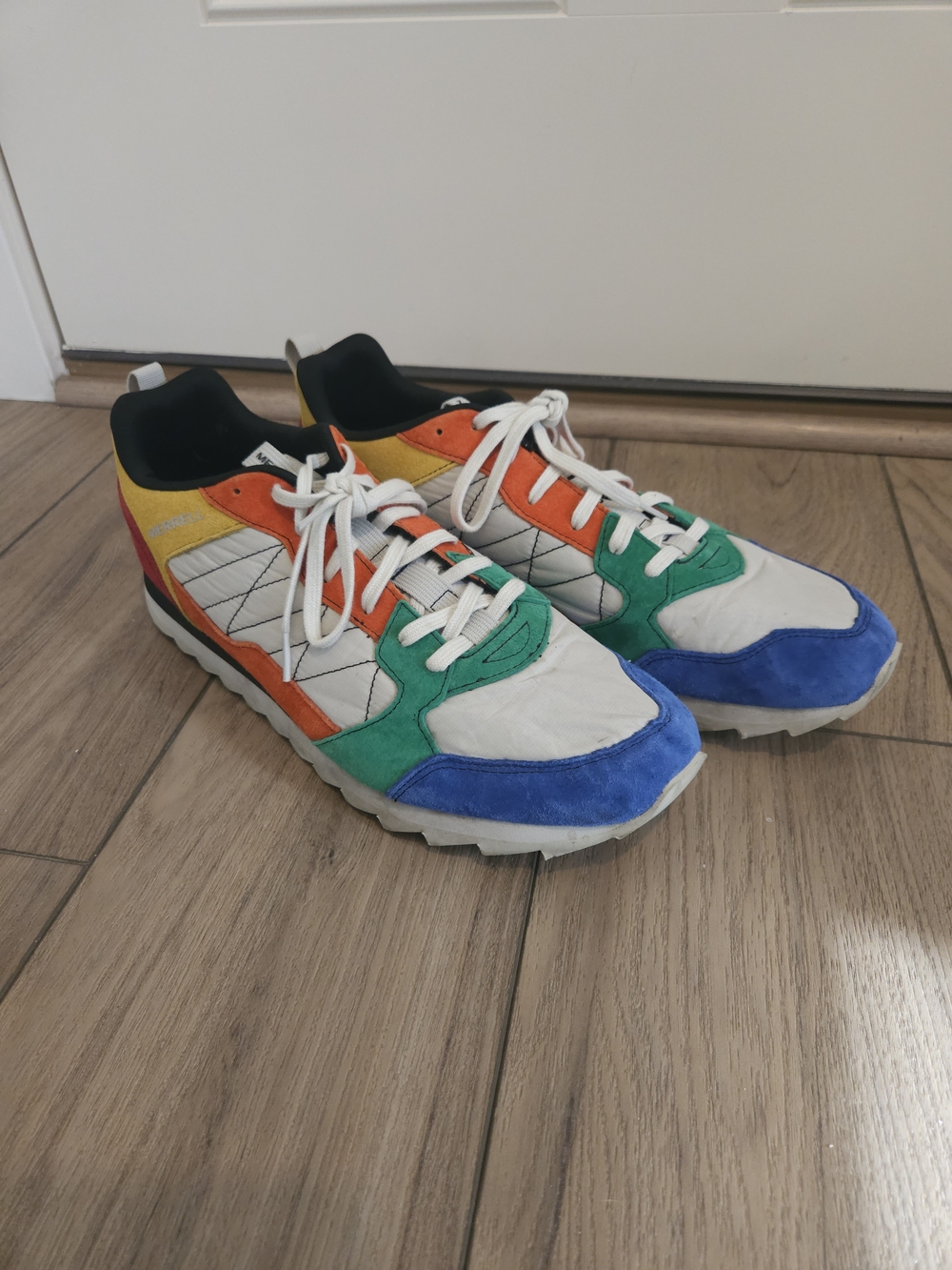 Merrell Alpine Retro Suede Sneakers - Rainbow Multi-Color- Size 14
